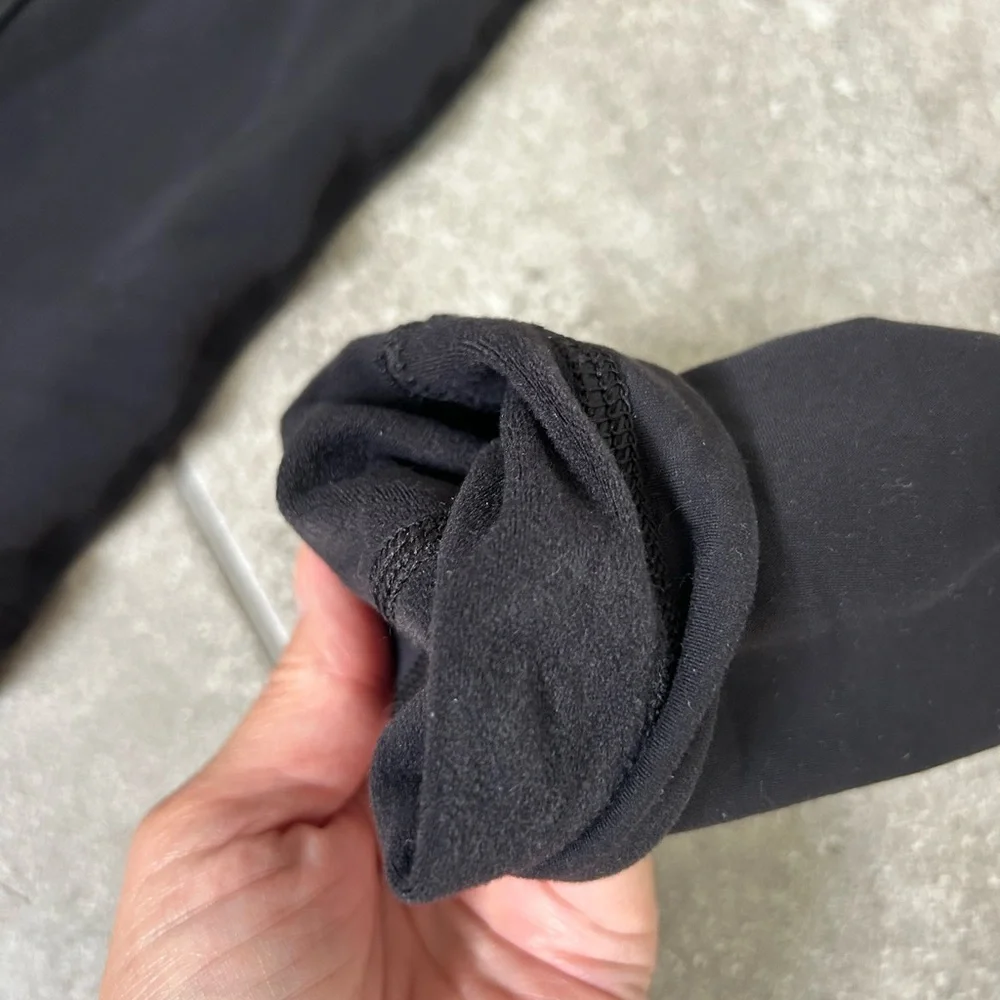 Lululemon Fleece Lined Leggings Black Running Size 6 - Picture 11 of 12
